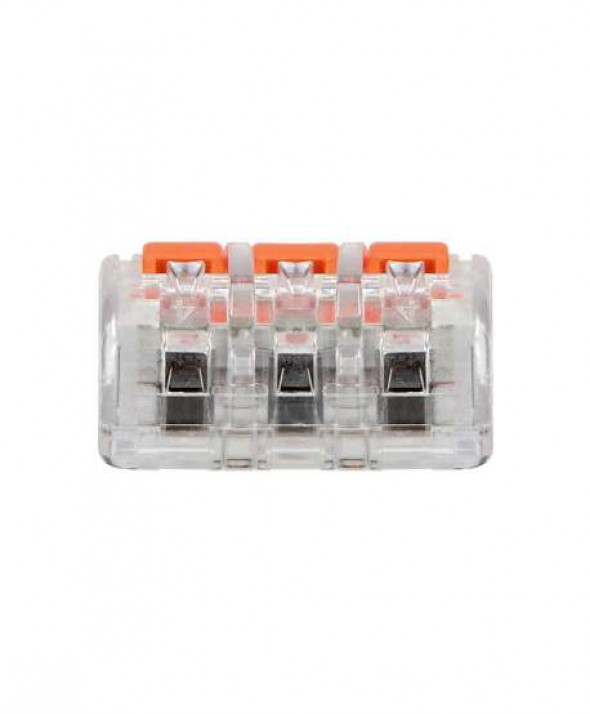 Złączka instalacyjna zaciskowa 3-przewodowa  na dowolny przewód 0,2-4mm?  IEC 450V/32A Blister 6 szt.