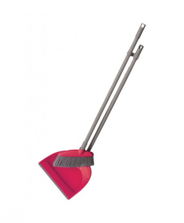 Zmiotka z szufelką LEŃ z gumą