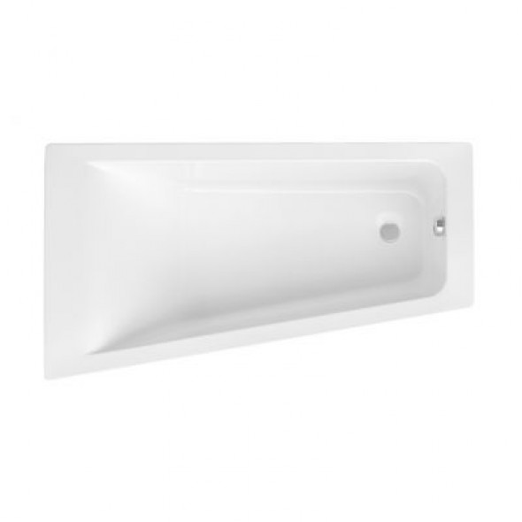Asymetryczna narożna wanna akrylowa (Lewa) Roca Easy 160x90 cm biały A248411000