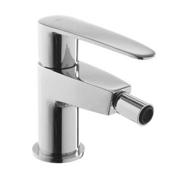 Bateria bidetowa jednouchwytowa Tres Flat-tres 20412001 z aeratorem chrom