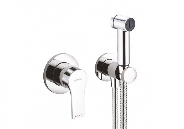 Bateria bidetowa podtynkowa - komplet Kludi Zenta SL chrom 489980565