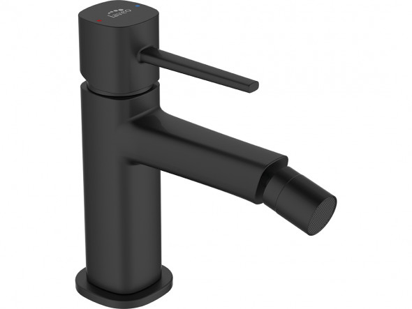 Bateria bidetowa stojąca z korkiem Laveo Pola czarny BAP_732D