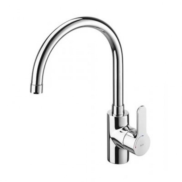 Bateria kuchenna, ruchoma wysoka wylewka, bez korka Roca Roca L20, chrom  A5A8409C00