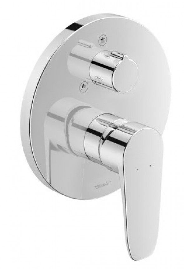 Bateria prysznicowa podtynkowa jednouchwytowa Duravit B.1 17 cm B14210012010