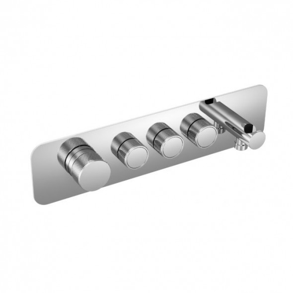 Bateria prysznicowo-wannowa podtynkowa Excellent Krotos chrom AREX.8036CR