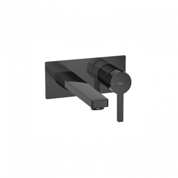 Bateria umywalkowa 1 – uchwytowa ścienna Roca Naia czarny A5A3596CN0