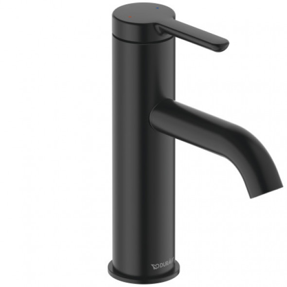 Bateria umywalkowa jednouchwytowa M Duravit C.1 17,5 cm czarny mat C11020002046