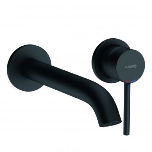 Bateria umywalkowa podtynkowa Kludi Bozz czarny mat 382453976