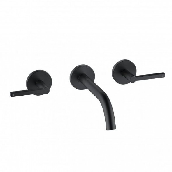 Bateria umywalkowa podtynkowa Kludi Nova Fonte Puristic czarny mat 201443915
