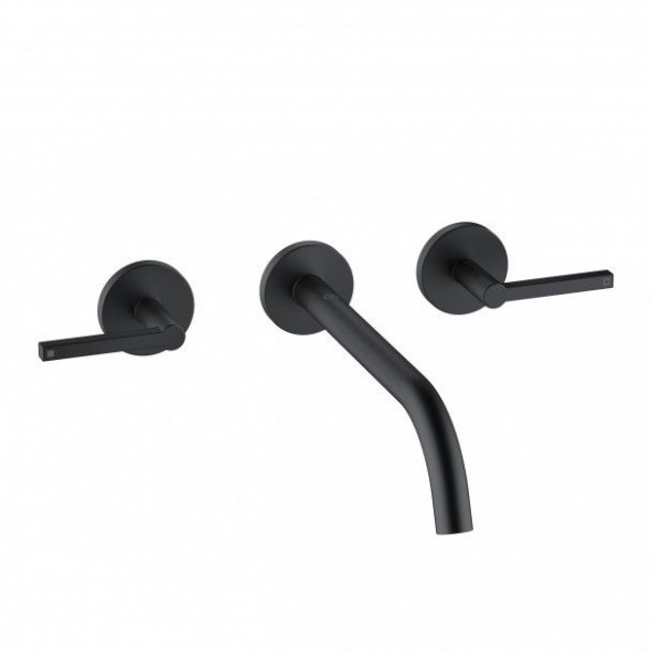 Bateria umywalkowa podtynkowa Kludi Nova Fonte Puristic czarny mat 201463915