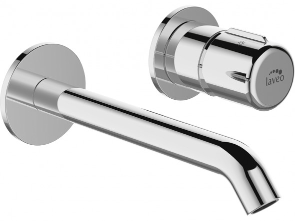 Bateria umywalkowa podtynkowa z korkiem Laveo Pretto chrom BAO_022P