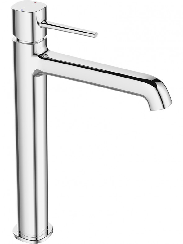 Bateria umywalkowa stojąca nablatowa Laveo Pola chrom BAP_02ND