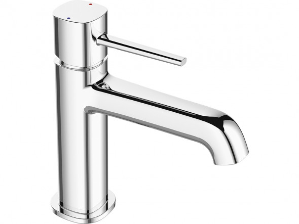 Bateria umywalkowa stojąca z korkiem Laveo Pola chrom BAP_022D