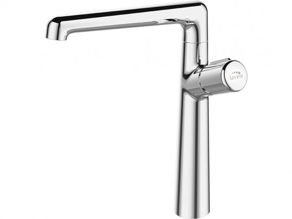 Bateria umywalkowa stojąca z wylewką L Laveo Pretto chrom BAO_025D
