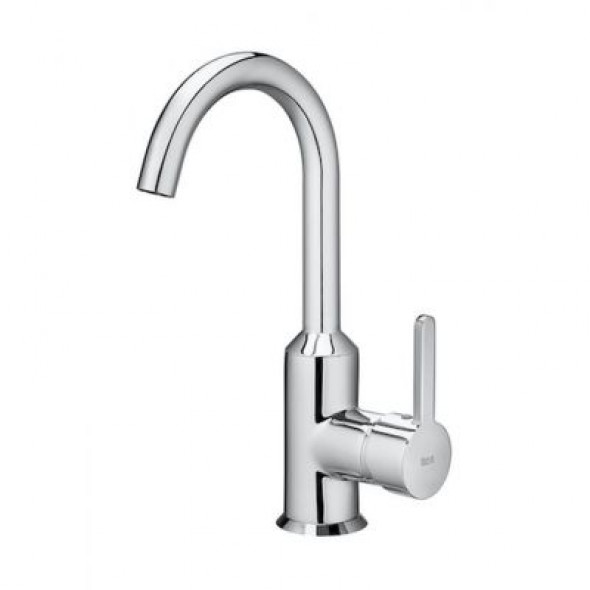 Bateria umywalkowa wysoka Cold Start uchwyt boczny Roca Carelia chrom A5A8A8AC0K