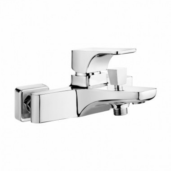 Bateria wannowa bez kompletu natryskowego Deante Hiacynt Chrom BQH010M