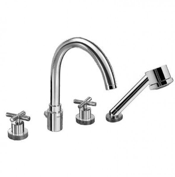 Bateria wannowa czterootworowa Bimax-Tres Chrom 163145