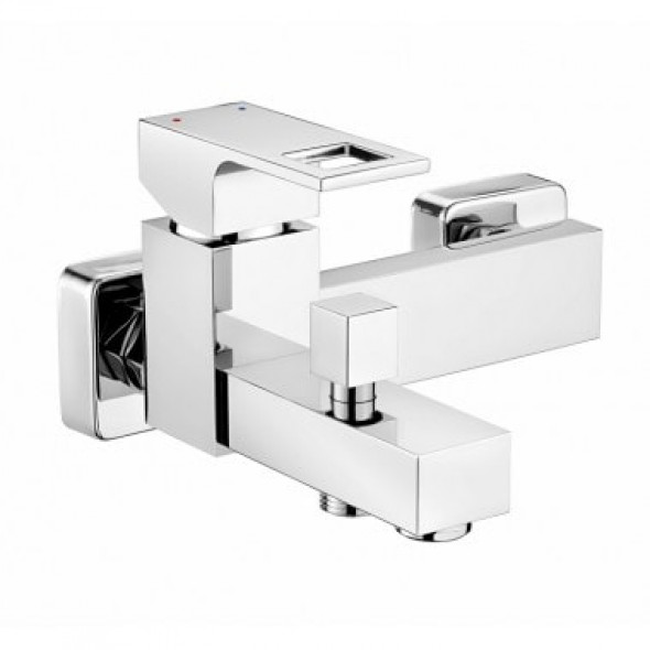 Bateria wannowa ścienna Deante Anemon bez zestawu natryskowego Chrom BCZ010M