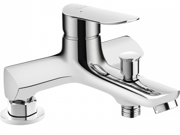 Bateria wannowa stojąca bez zestawu natryskowego Laveo Appia chrom BLP_015D