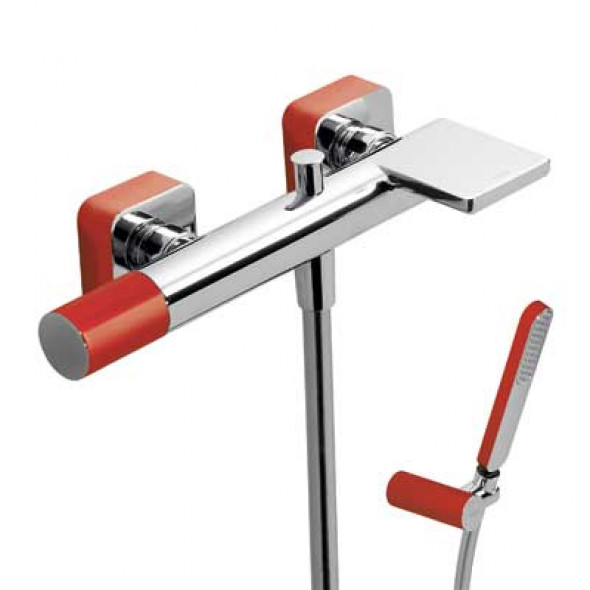 Bateria wannowa Tres Loft colors czerwony 20017001RO