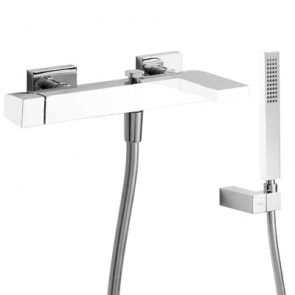 Bateria wannowa Tres Slim exclusive biały-chrom 20217001BL