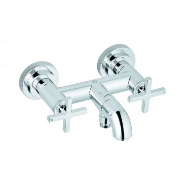 Bateria wannowo – prysznicowa ścienna Kludi Nova Fonte Classic chrom 205400520