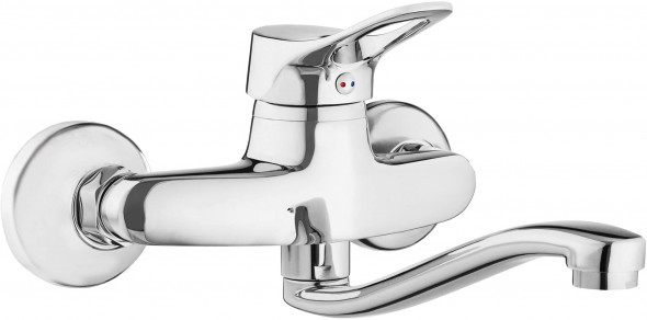 Bateria zlewozmywakowa Deante Vero chrom ścienna BOW_080M
