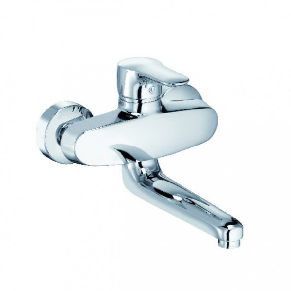 Bateria Zlewozmywakowa  ścienna, dł. wylewki 18 cm Kludi Objekta Chrom 328820575