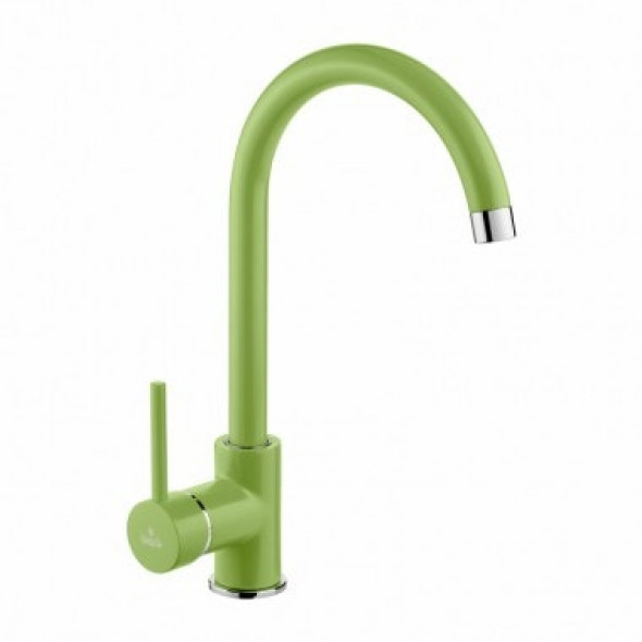 Bateria zlewozmywakowa stojąca Deante Milin zielona z wylewką U BEUG62M ^