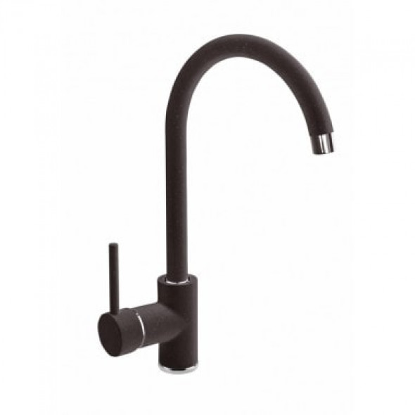 Bateria zlewozmywakowa stojąca Deante Nemezja z wylewką U grafitowy BEN262M