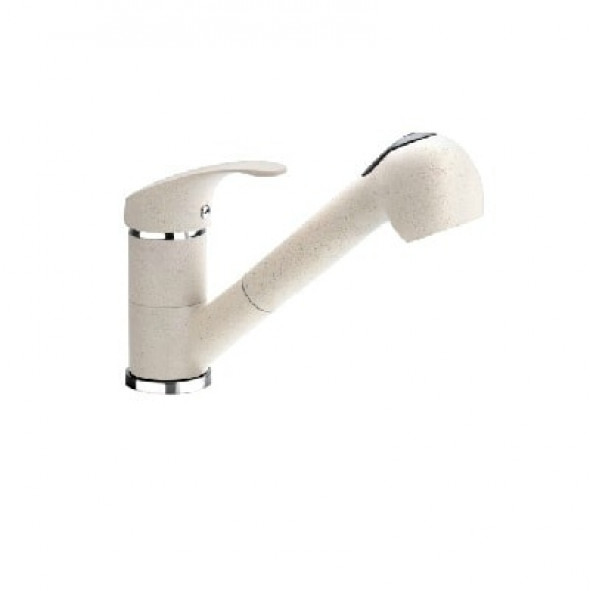 Bateria zlewozmywakowa stojąca Deante Pepe piaskowy granit Chrom BDP771M