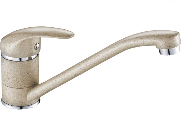 Bateria zlewozmywakowa stojąca Laveo Iga beżowy granit BGG_460D