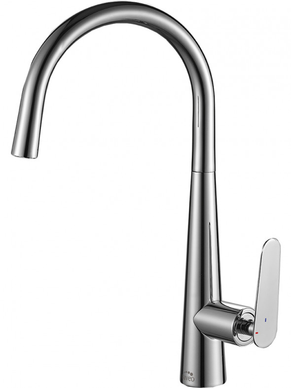 Bateria zlewozmywakowa stojąca z wylewką U Laveo Nalda chrom BAY_068D