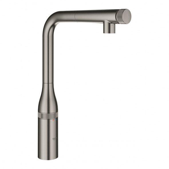Bateria zlewozmywakowa z funkcją SmartControl Grohe Essence Smartcontrol brushed  hard graphite 31615AL0