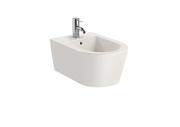 Bidet podwieszany Roca Inspira Round 37×56 cm beżowy A357525650