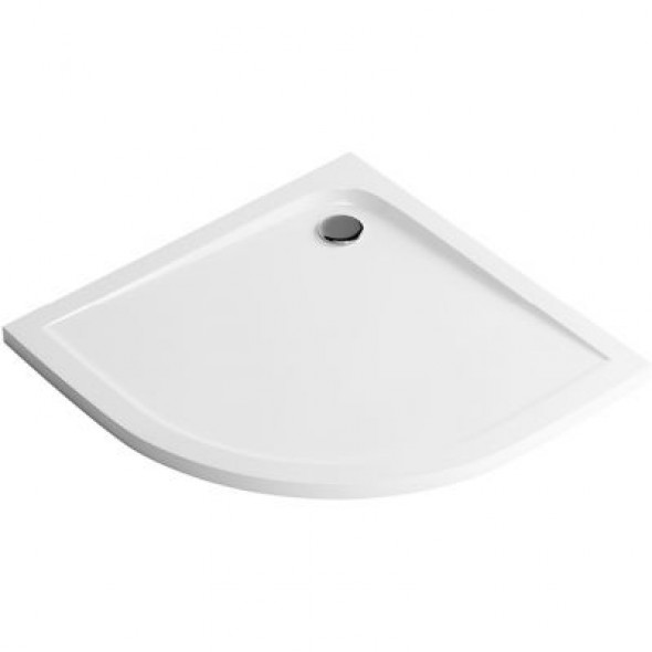 Brodzik akrylowy półokrągły Excellent Sense 100x100 cm biały BREX.SEN10WHN