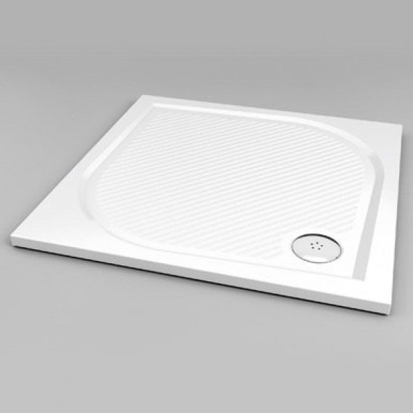 Brodzik konglomeratowy kwadratowy SanSwiss Ronal Marblemate WMQ 100x100 WMQ100004