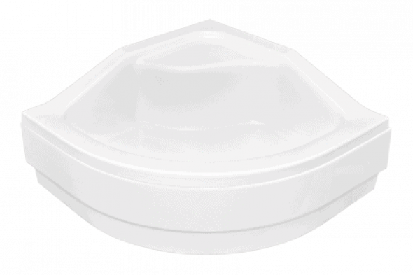 Brodzik półokrągły Besco Oliver I 80 biały 80x80x15 BAO-80-NR