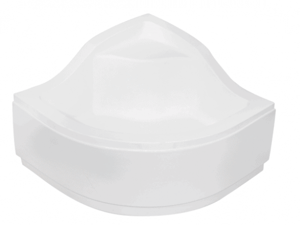 Brodzik półokrągły Besco Oliver II 90 biały 90x90x21 BAO-90-II