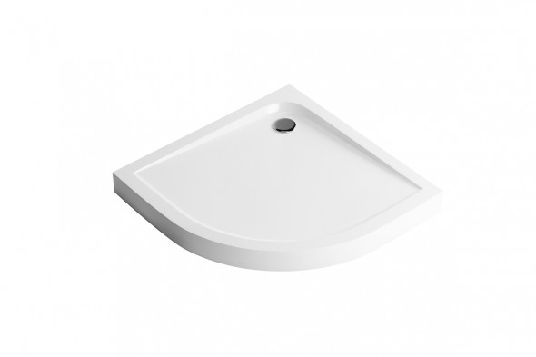 Brodzik półokrągły Excellent Sense kompakt 80x80 cm Biały BREX.SEN08WHC