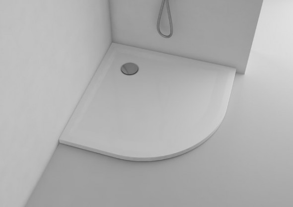 Brodzik półokrągły Marmite Pure kompakt  80x80 cm biały 0047 625421081003