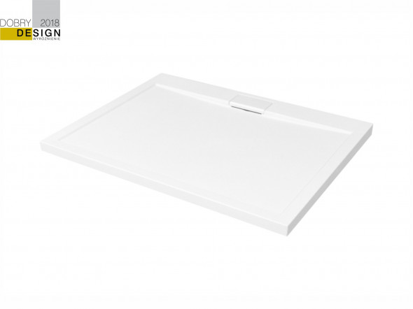 Brodzik prostokątny Besco Axim 100 biały 100x90x4.5 BAX-109-P