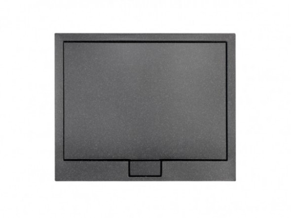 Brodzik prostokątny czarny Besco Axim ULTRAslim Stone Effect 100x90 cm BAX-109-P-C