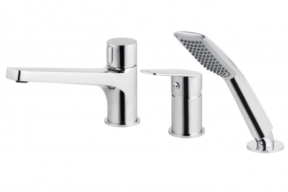 Deante Jasmin Bateria wannowa 3-otworowa Chrom BGJ_013M