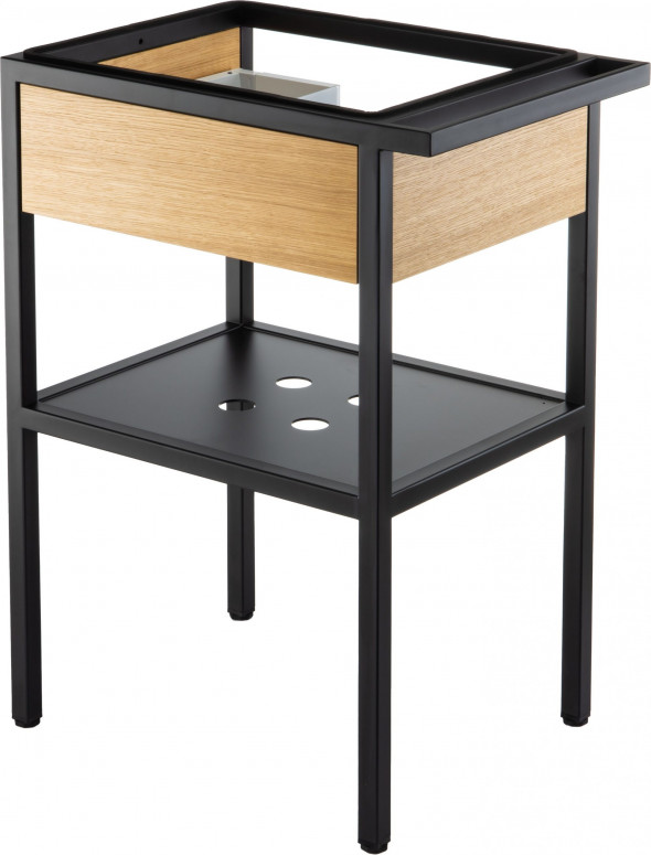 Deante Konsola łazienkowa stojąca z szufladą 56,5x40x75 cm czarny CSD_X50B