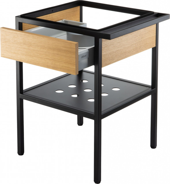 Deante Konsola łazienkowa stojąca z szufladą 56,5x50x70 cm czarny CSD_X50A