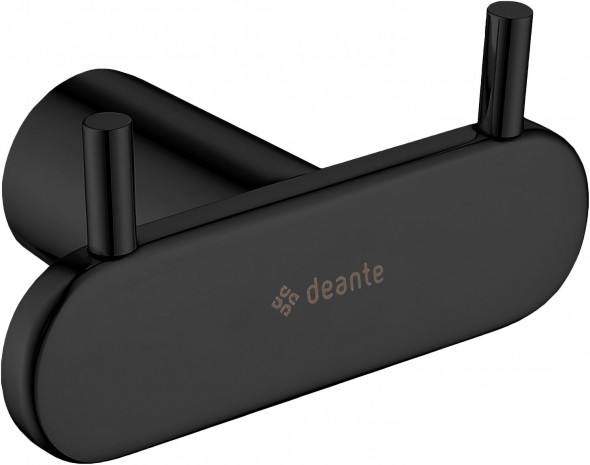 Deante Round Haczyk podwójny Nero czarny ADR_N121