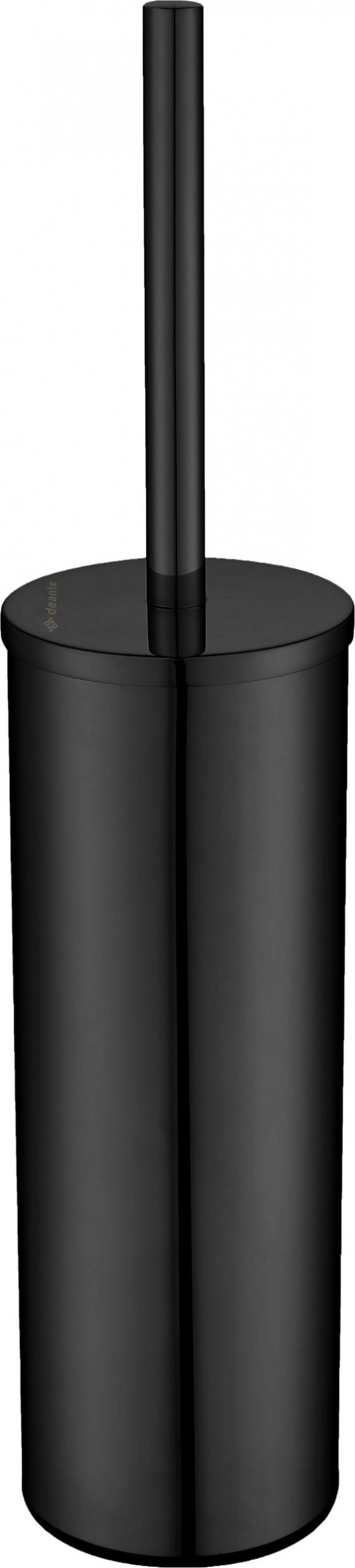Deante Round Szczotka WC wolnostojąca z pojemnikiem czarny ADR_N712