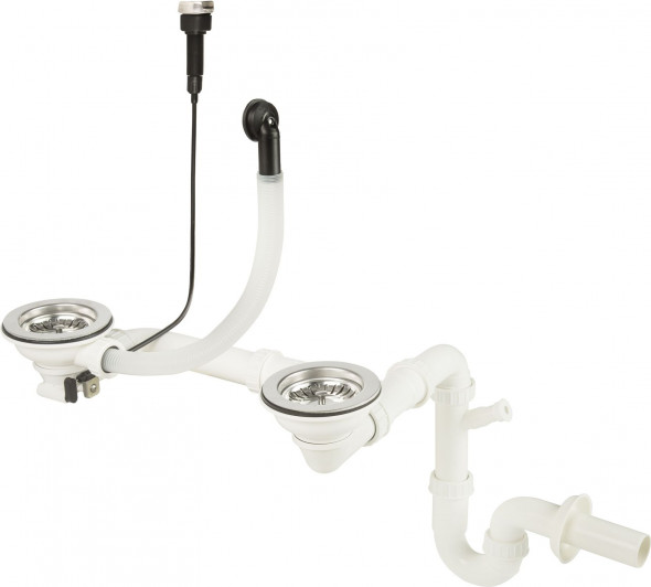 Deante  Syfon Space Saver do zlewozmywaków granitowych 1,5 i 2-komorowych ZXY9973