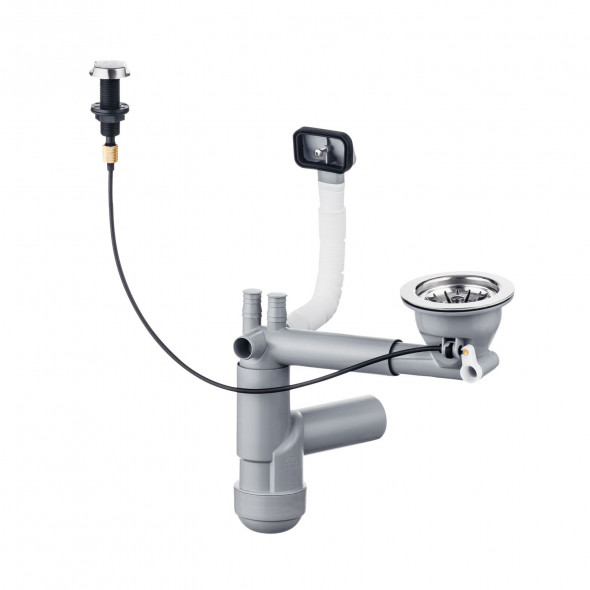 Deante  Syfon Space Saver Lux do zlewozmywaków stalowych 1-komorowych ZXY9913